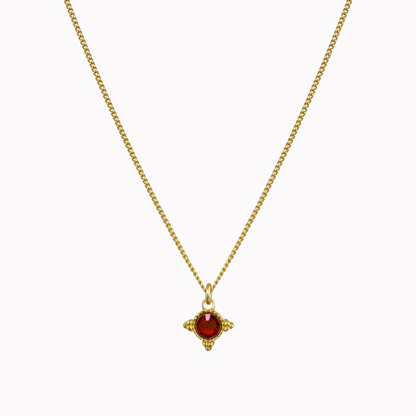 Ketting met geboortesteen goud