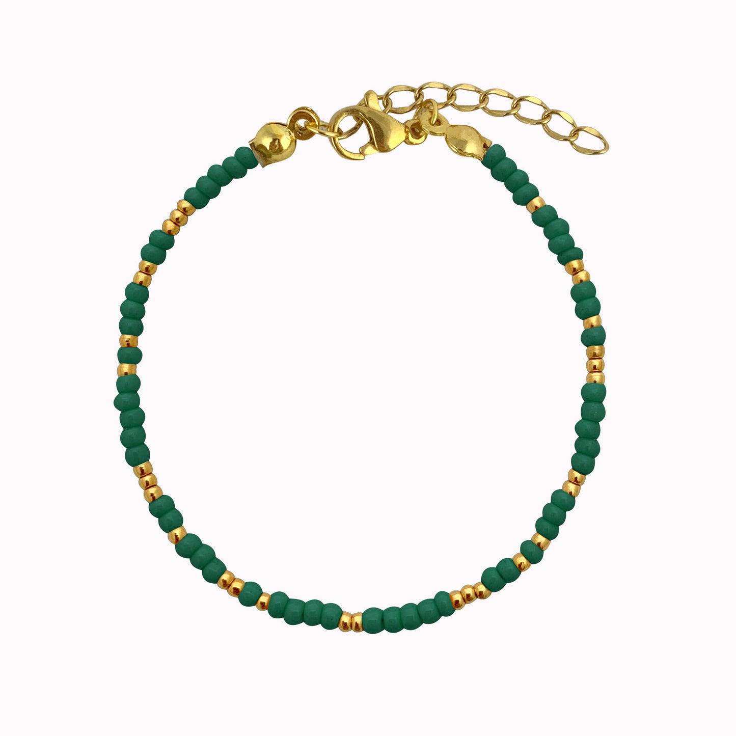 Essential Botanica Bracelet | Groene kralen armband minimalistisch