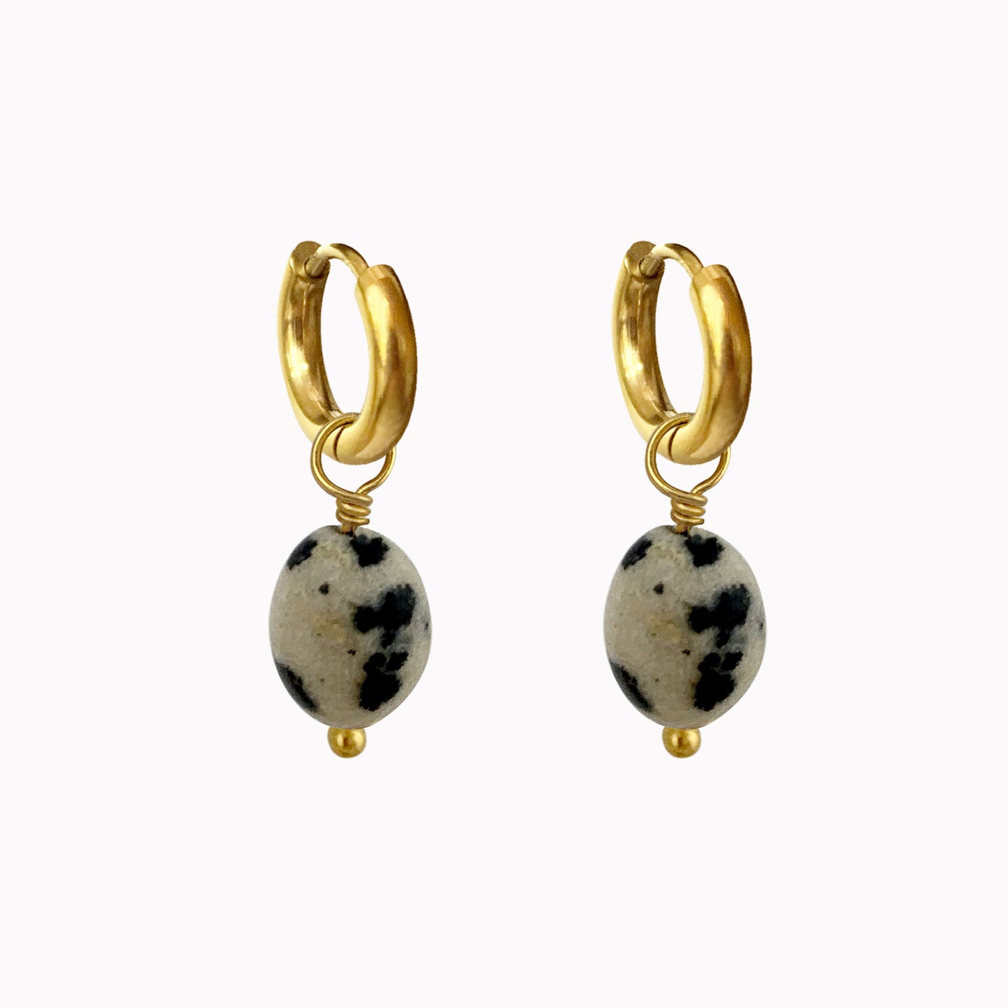Dalmatian Earrings Gold