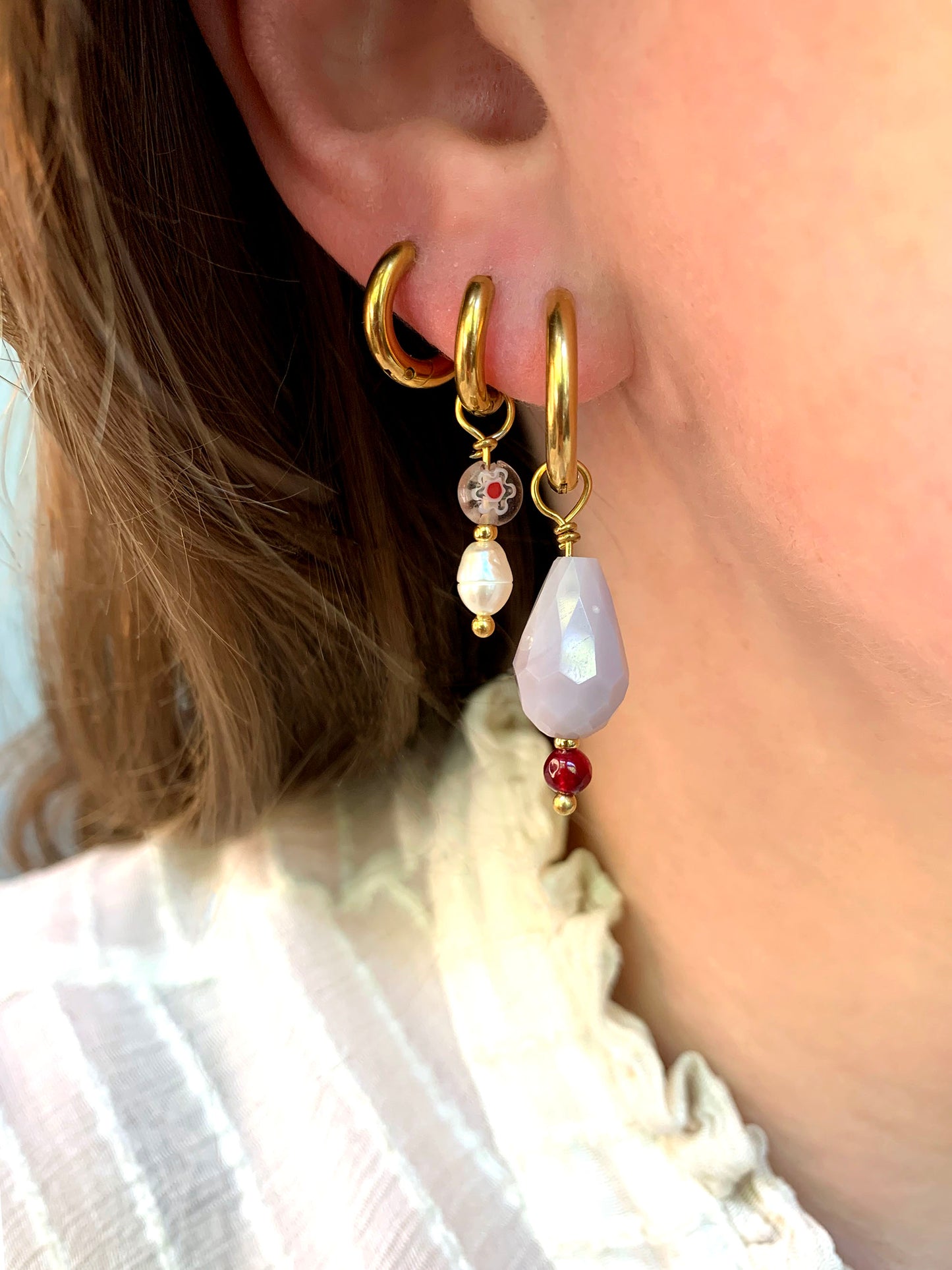 Fiore Earrings Gold