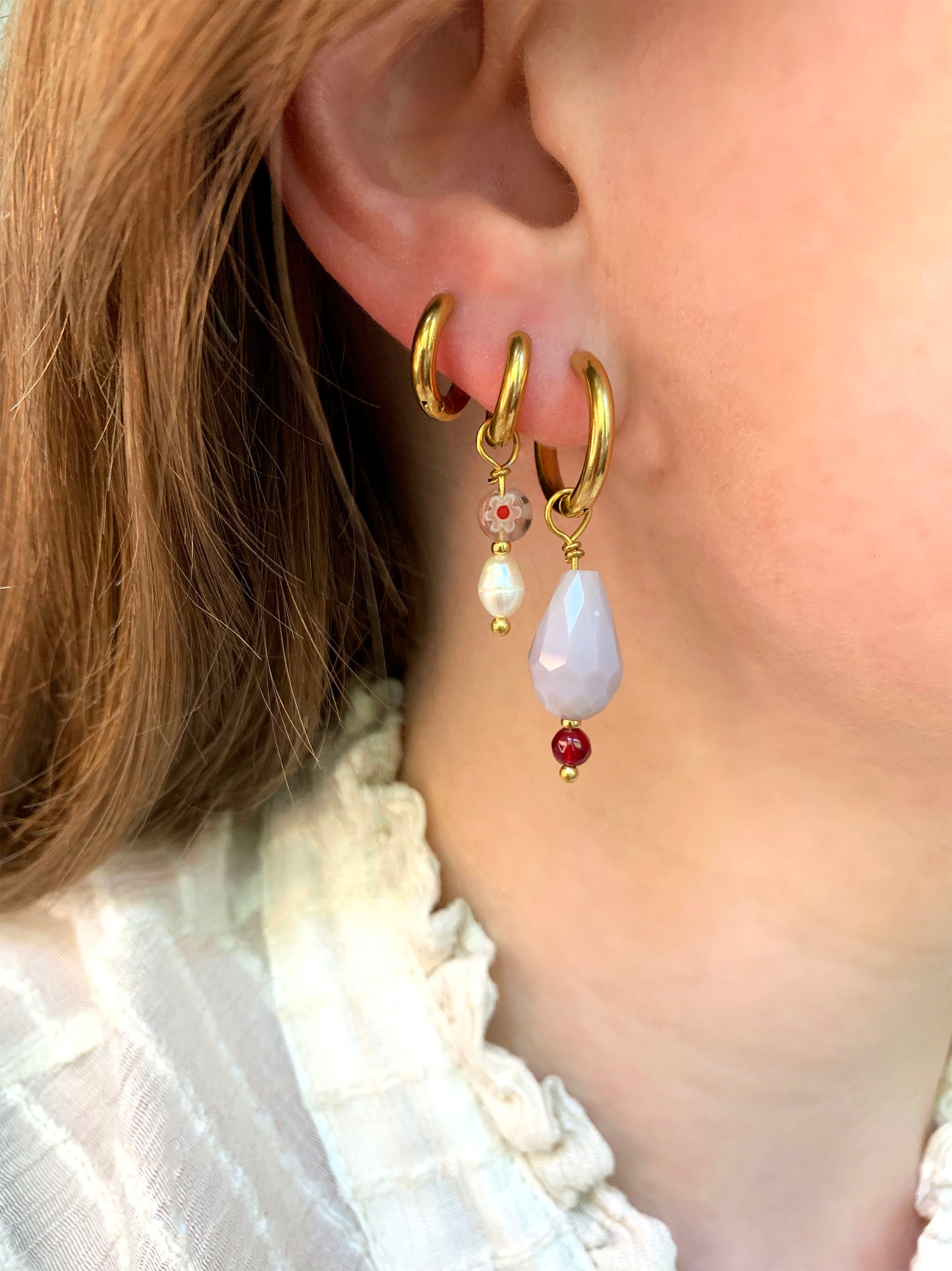 Fiore Earrings Gold