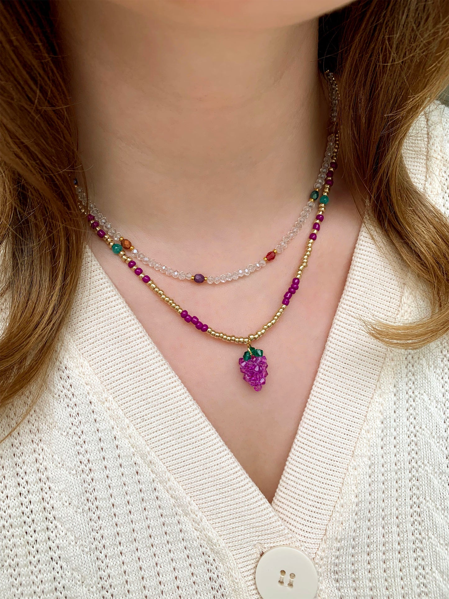 Stardust Necklace | Ketting met gekleurde kralen