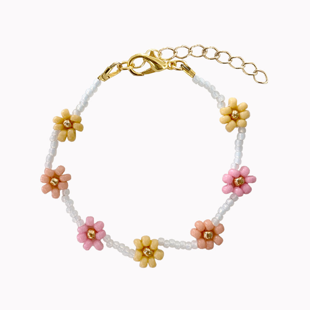 Armband Bloem Pastel