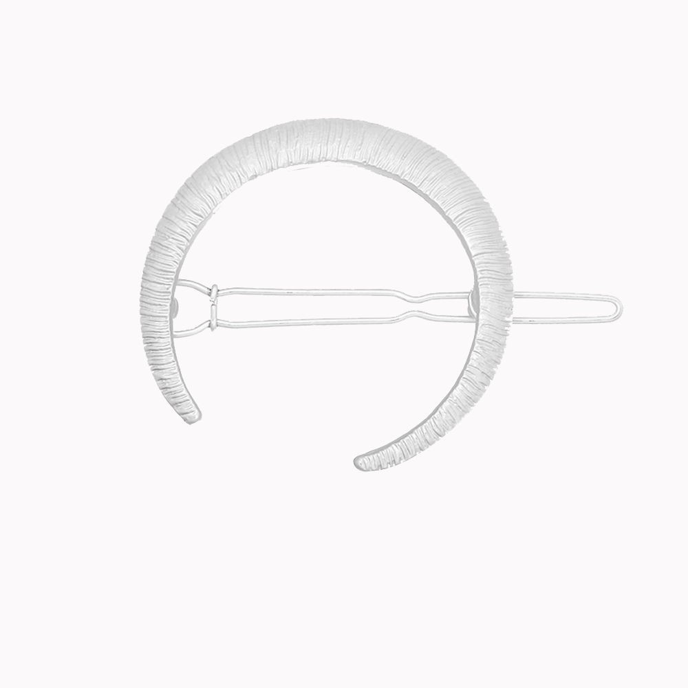 Haarclip Maan Zilver