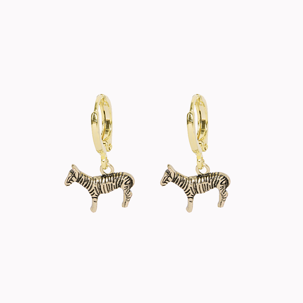 Oorbellen Zebra Goud