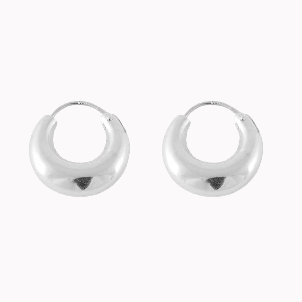 Chuncky Hoops Zilver