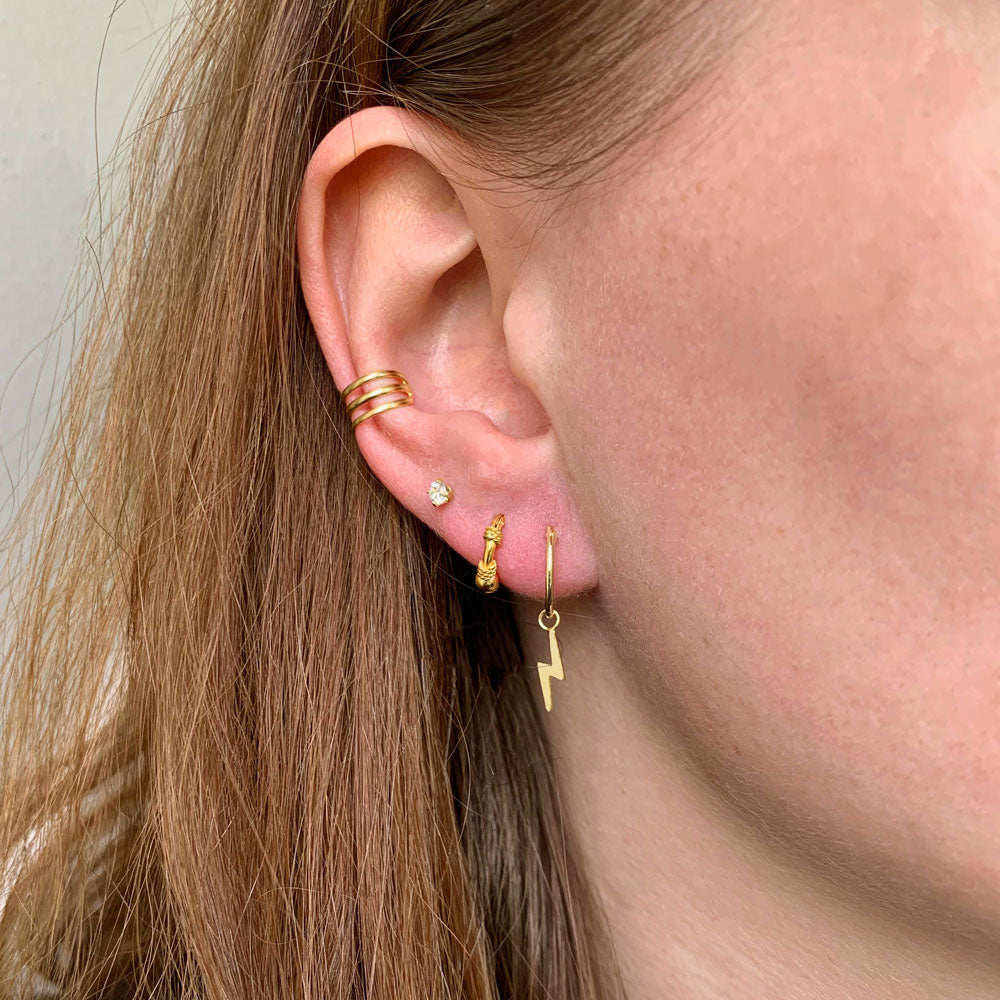 Earcuff Strepen Goud