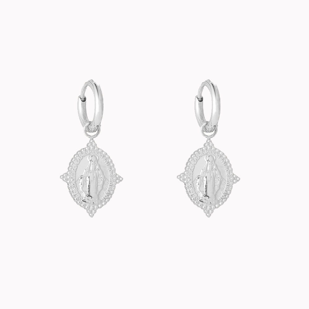 Oorbellen Madonna Zilver