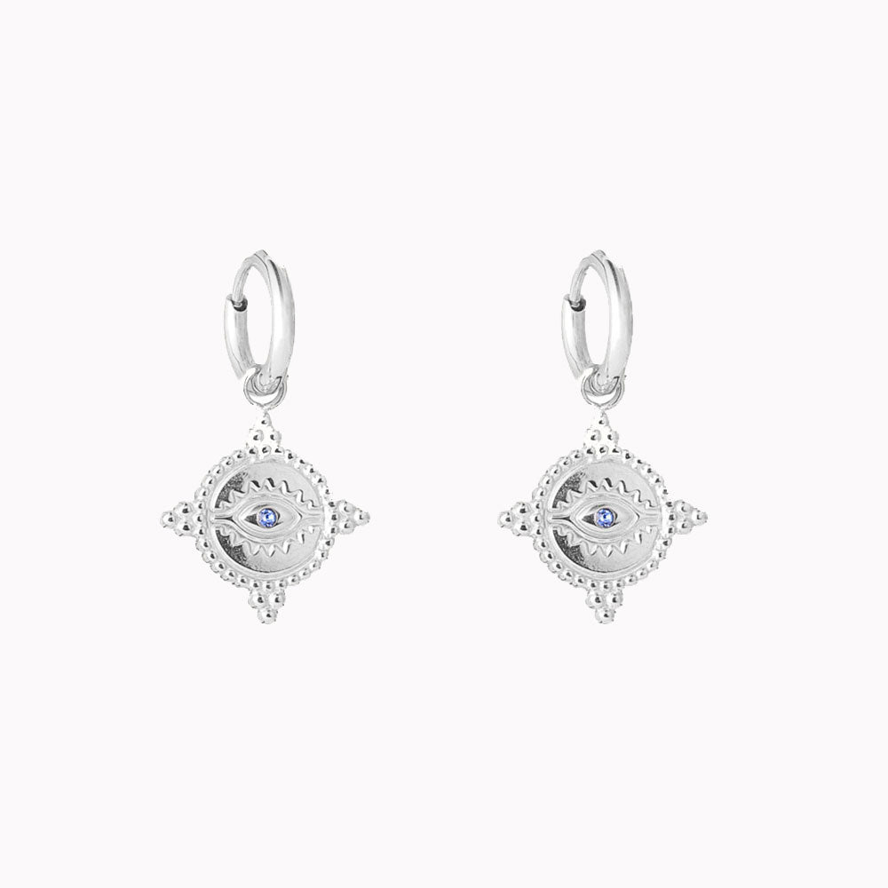 Oorbellen Oog Zilver