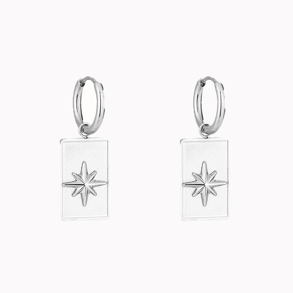 Oorbellen Ster Zilver
