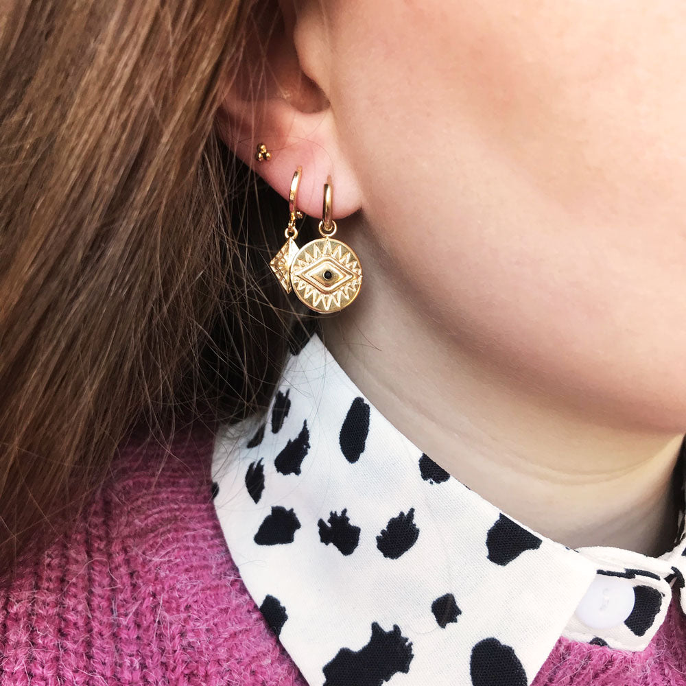 Oorbellen Oog Goud