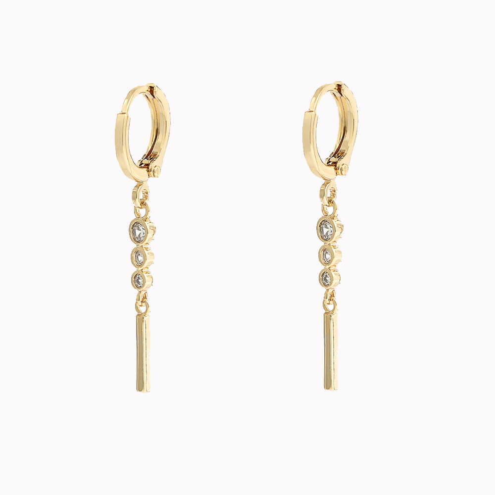 Oorbellen Stones Goud