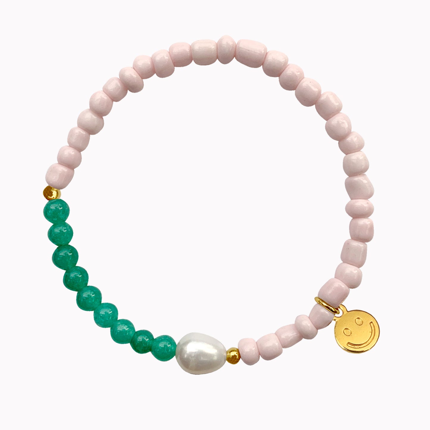 Armband Smiley Goud