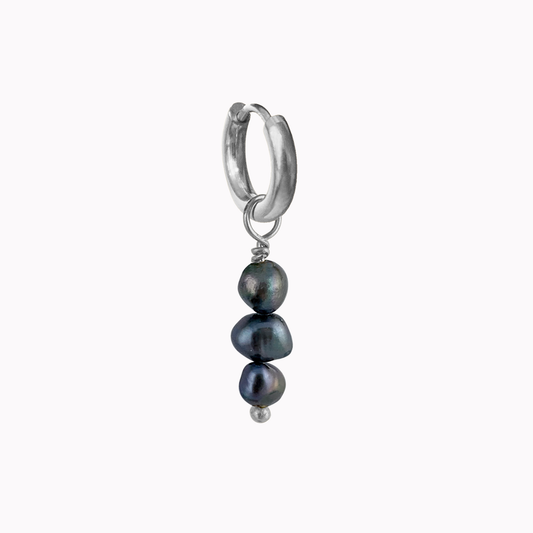 Oorbel Peacock Pearl Zilver