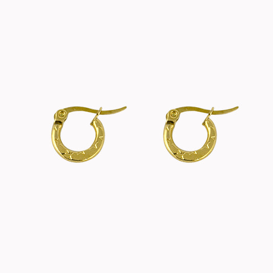 Star Hoops Goud