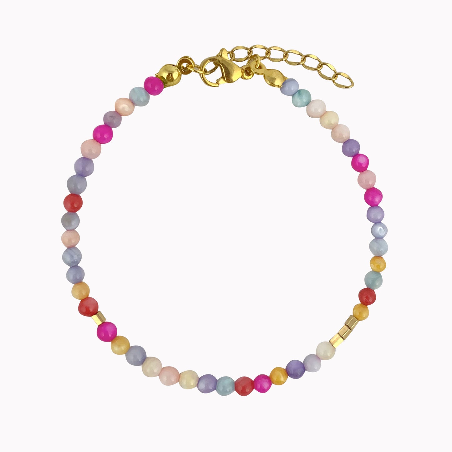 Armband Candy | Multikleur armband van schelp kralen