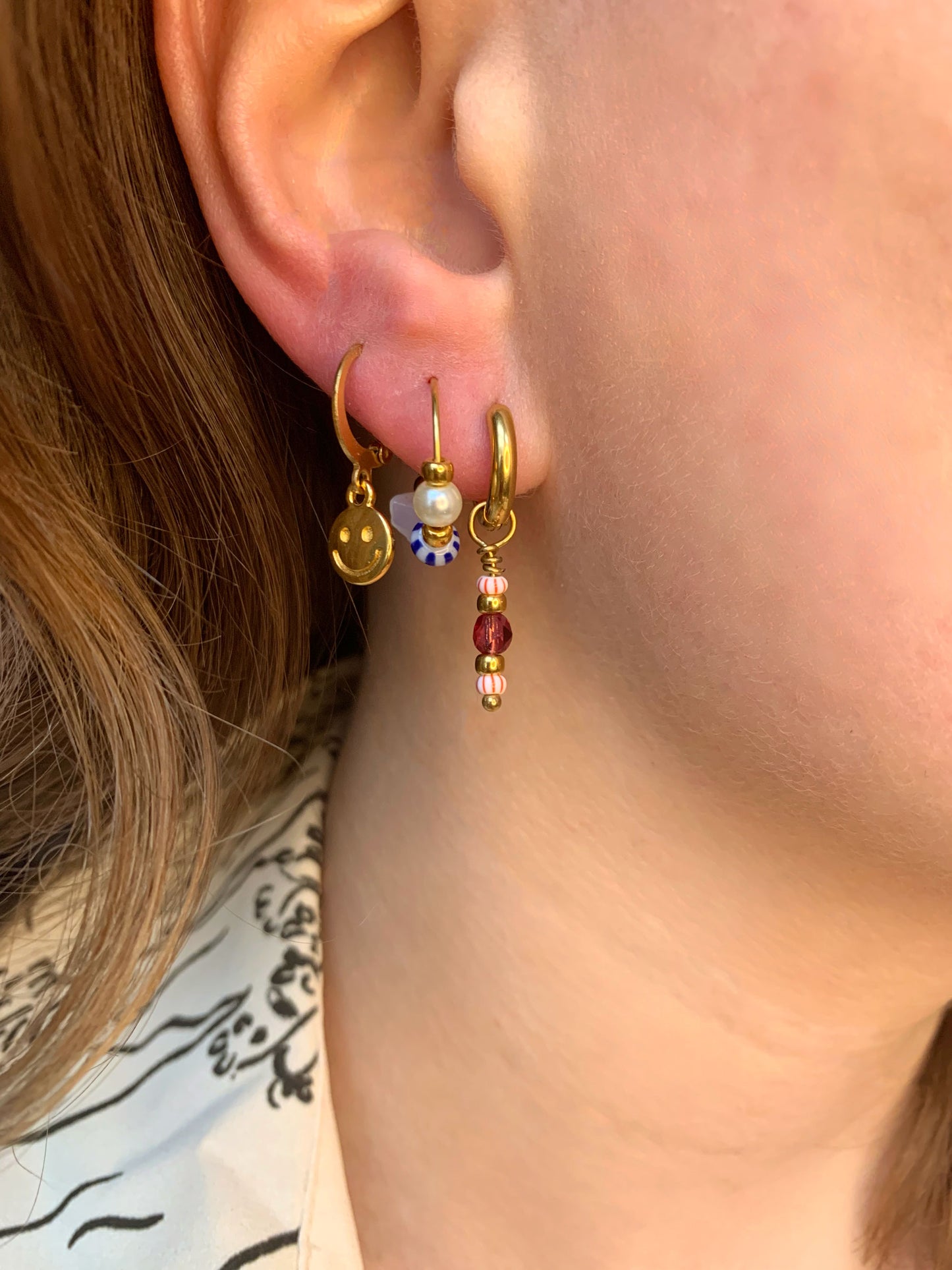 Hoops Candy Cane Goud