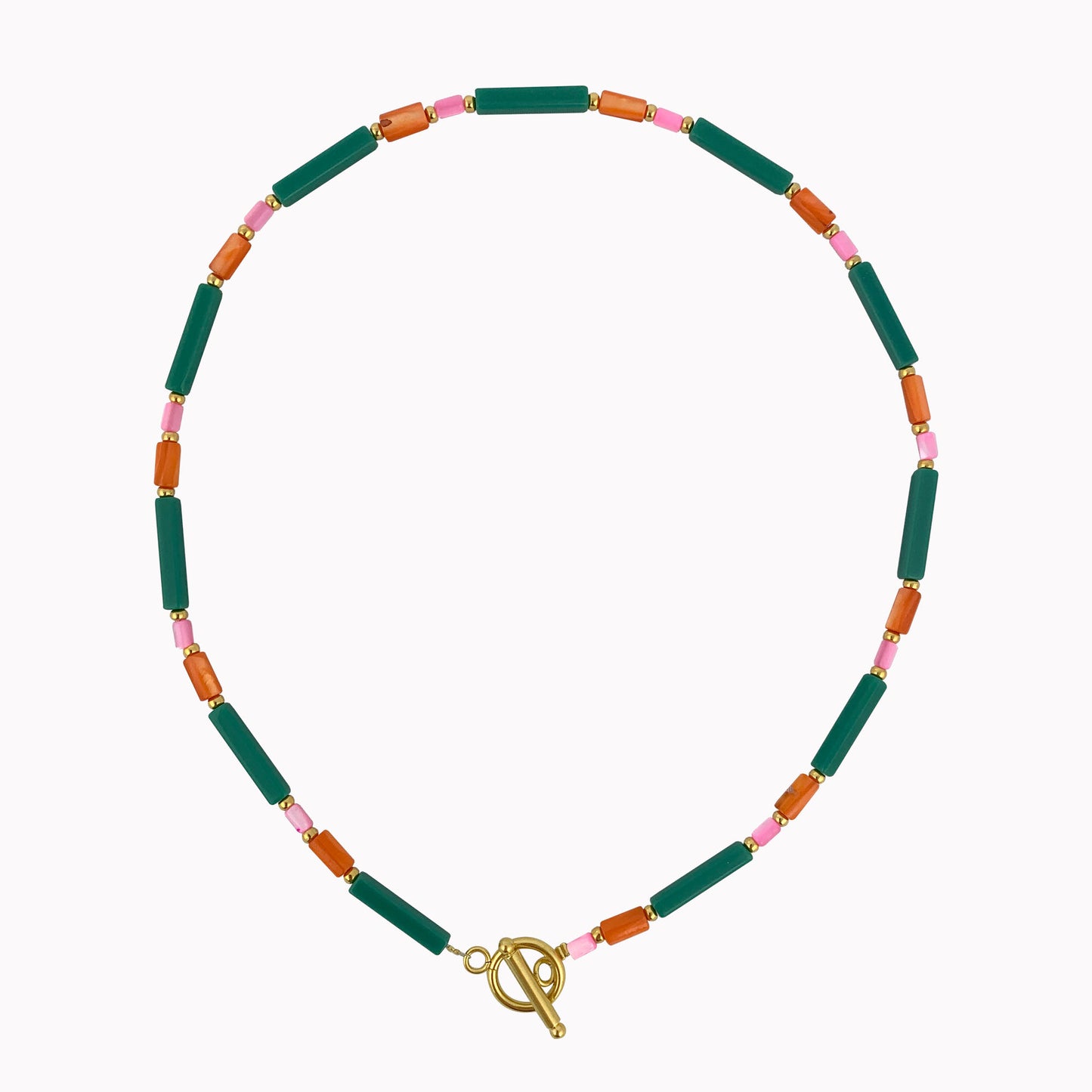 Ketting Tropical | Zomerse statement ketting met slotje