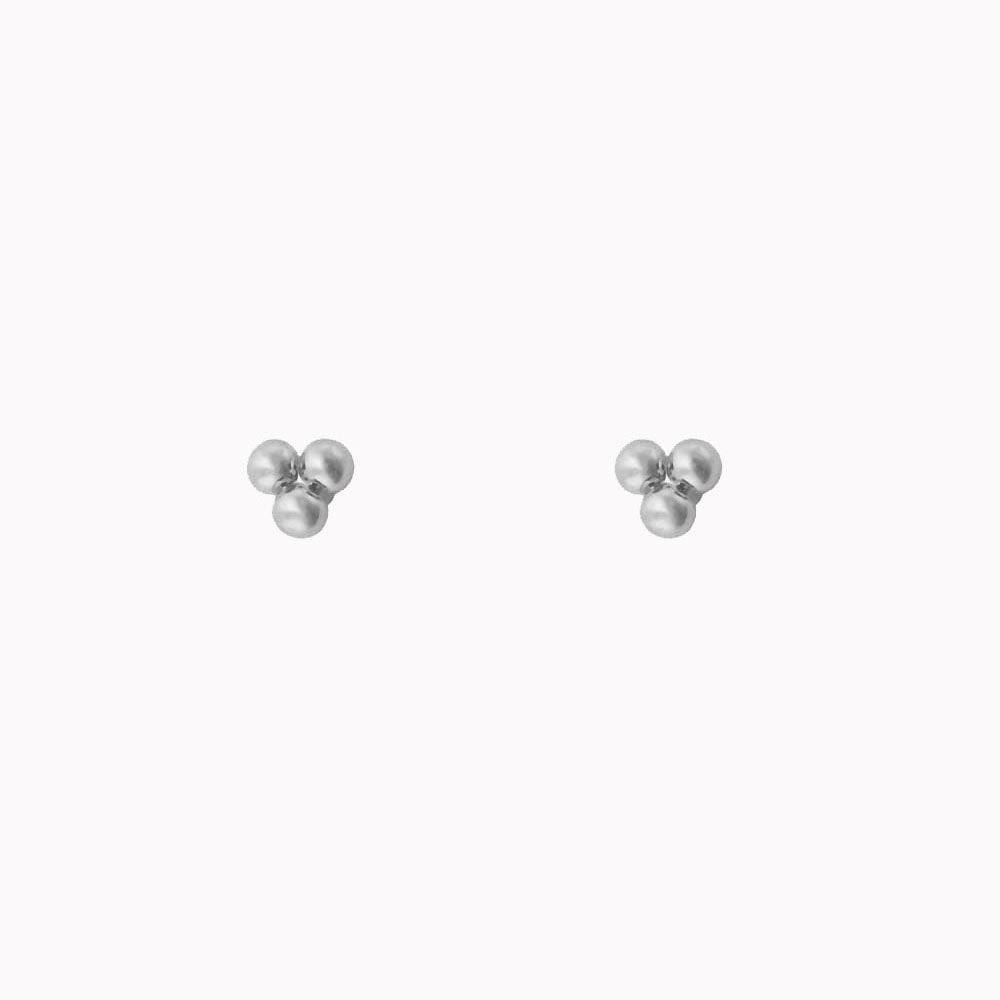 Studs Drie Bolletjes Zilver