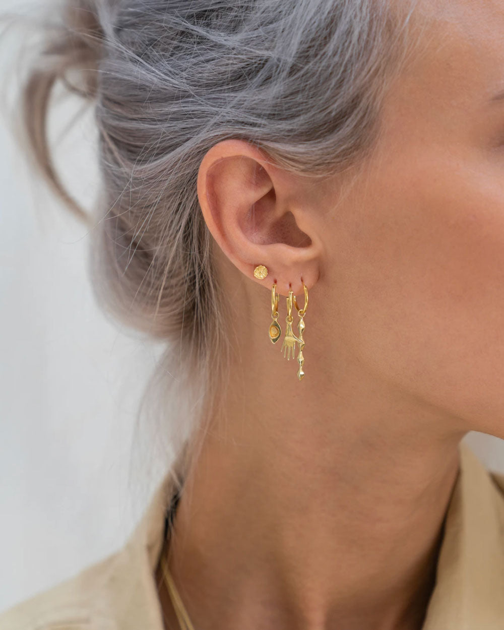Artist's Eye Hoop Goud