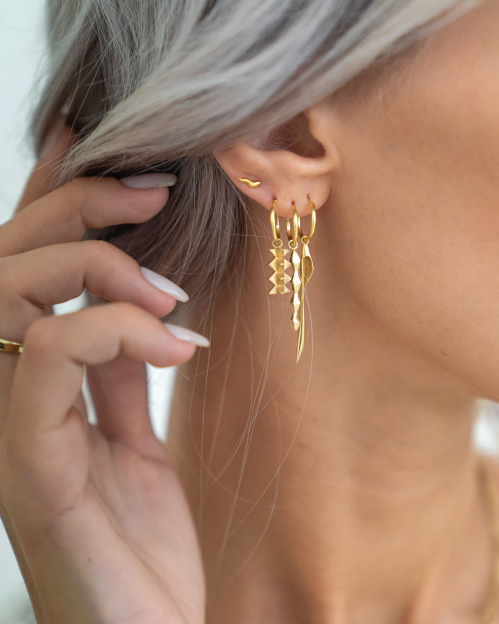 Flare Studs Goud