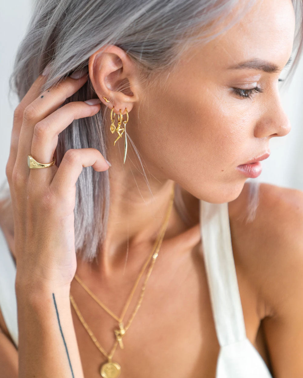 Flare Studs Goud
