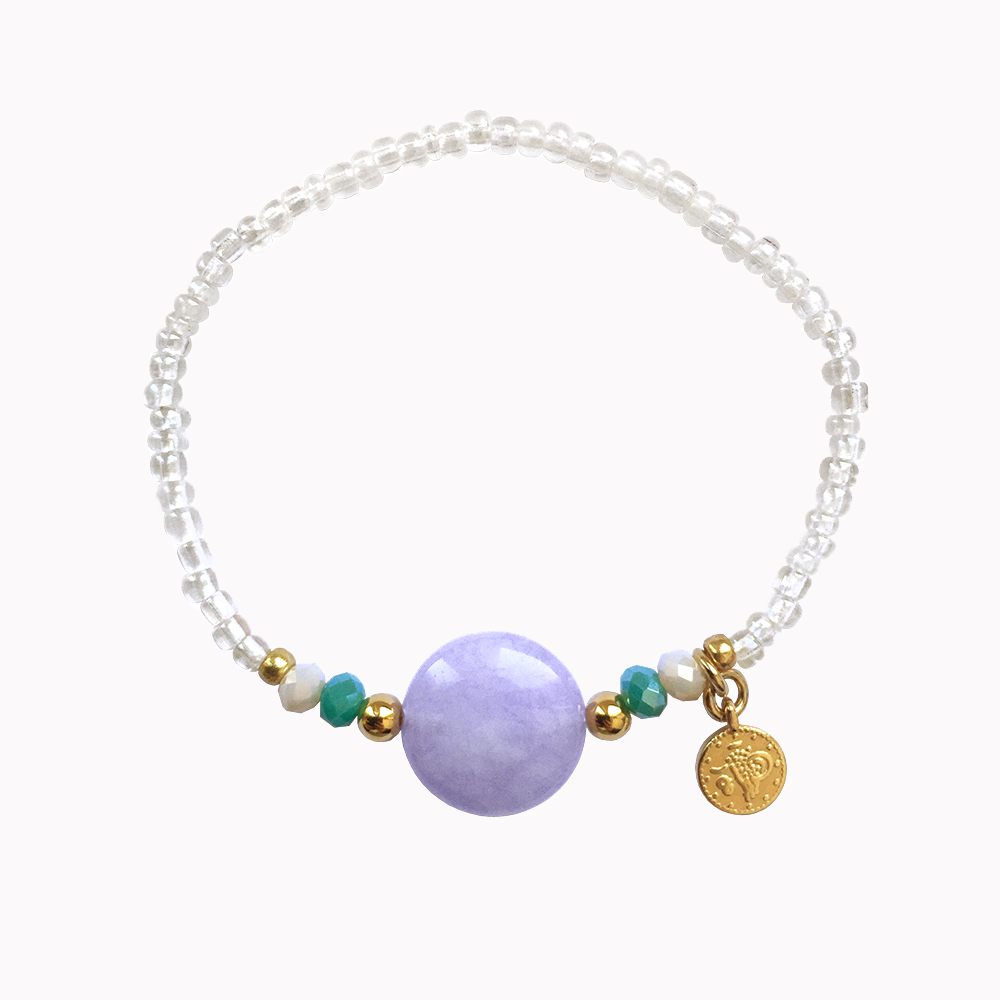 Armband Steen Paars
