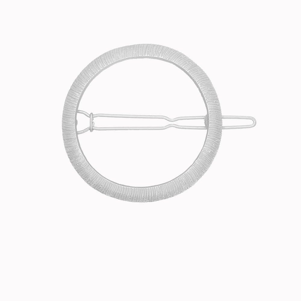 Haarclip Cirkel Zilver