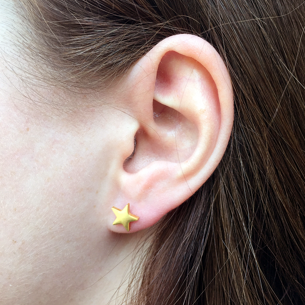 Oorbellen Ster Goud