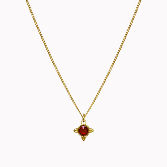 Ketting met geboortesteen goud