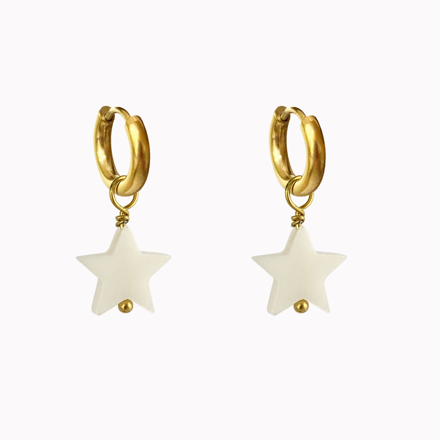 Oorbellen Shell Star Goud