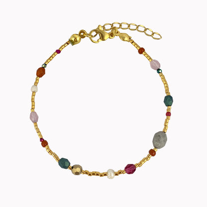 Autumn Spice Bracelet | Kralen armband met verschillende steentjes