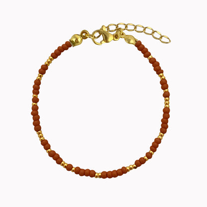 Essential Cinnamon Bracelet | Bruine kralen armband