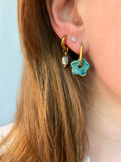 Dalmatian Earrings Gold