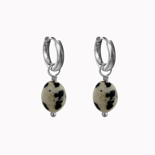 Dalmatian Earrings Silver
