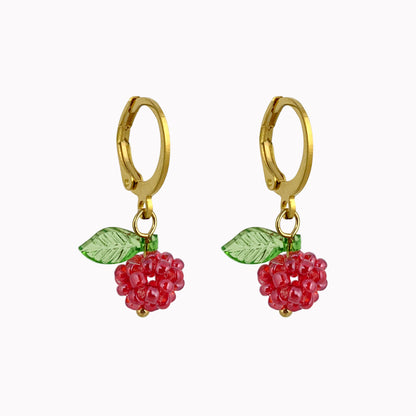 Raspberry Earrings