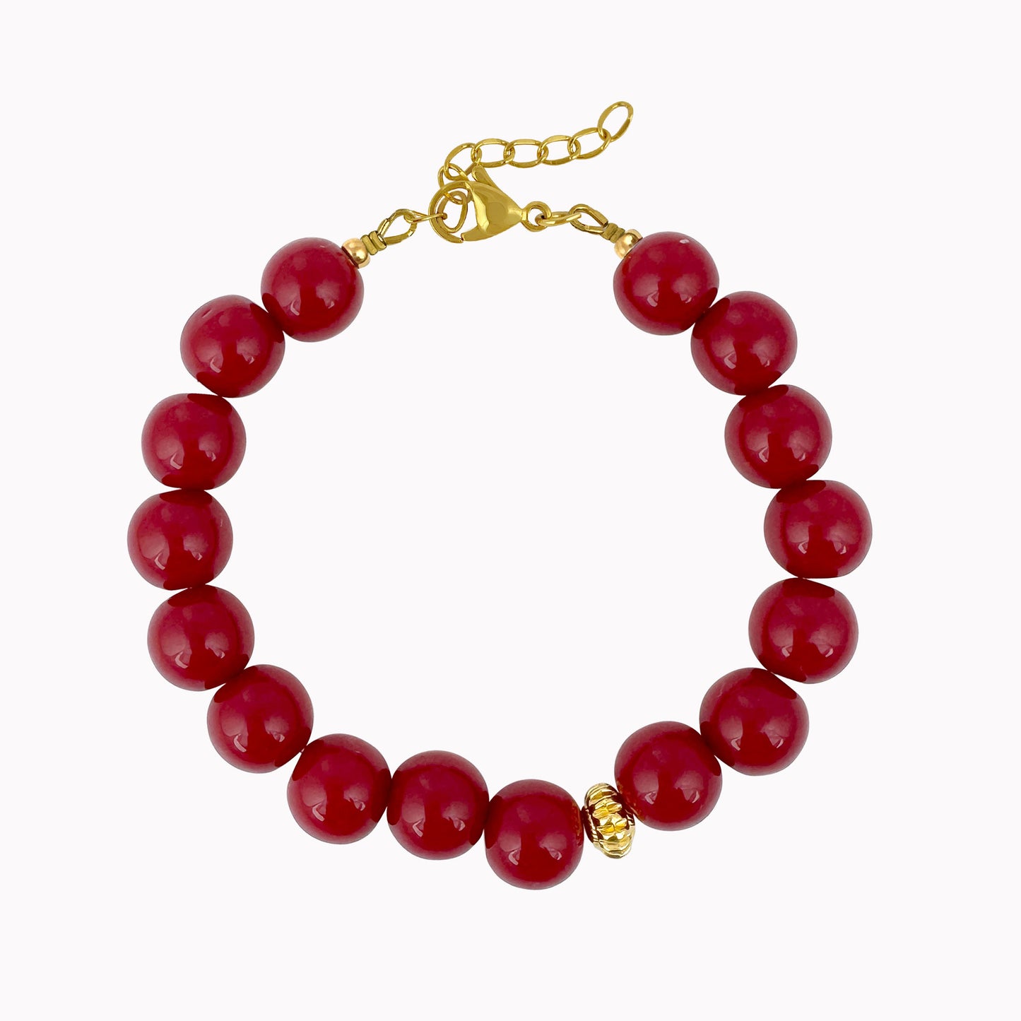 Burgundy kralenarmband