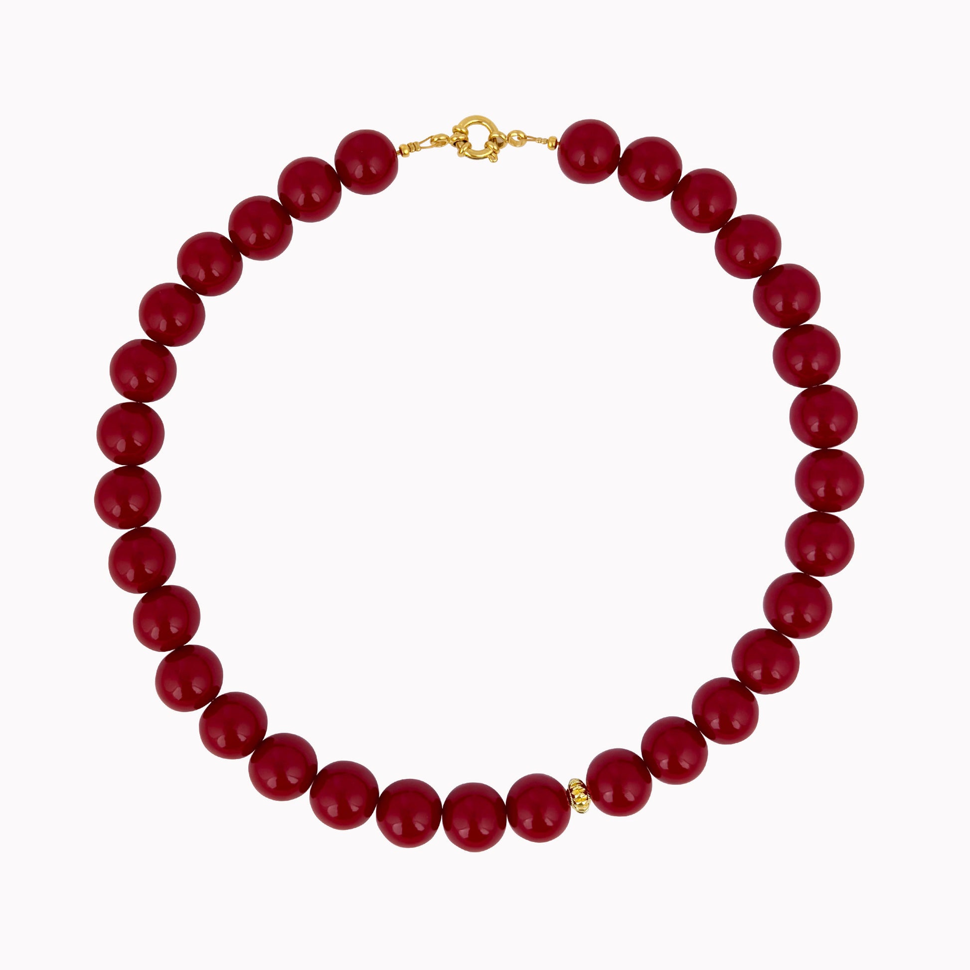 Burgundy kralenketting