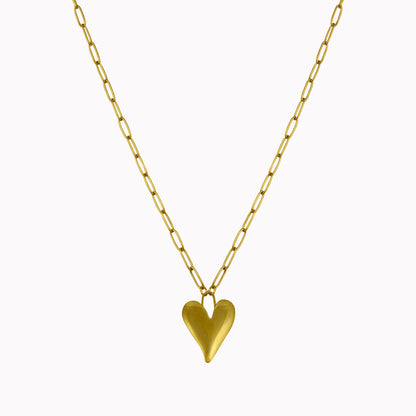 Schakelketting met hartjes bedel