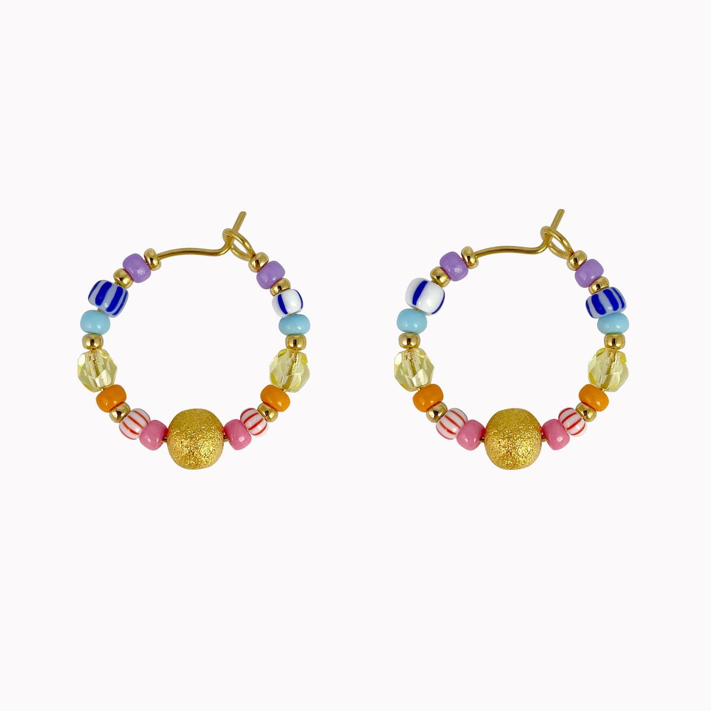 Lilo Earrings | Oorringen met kralen multikleur