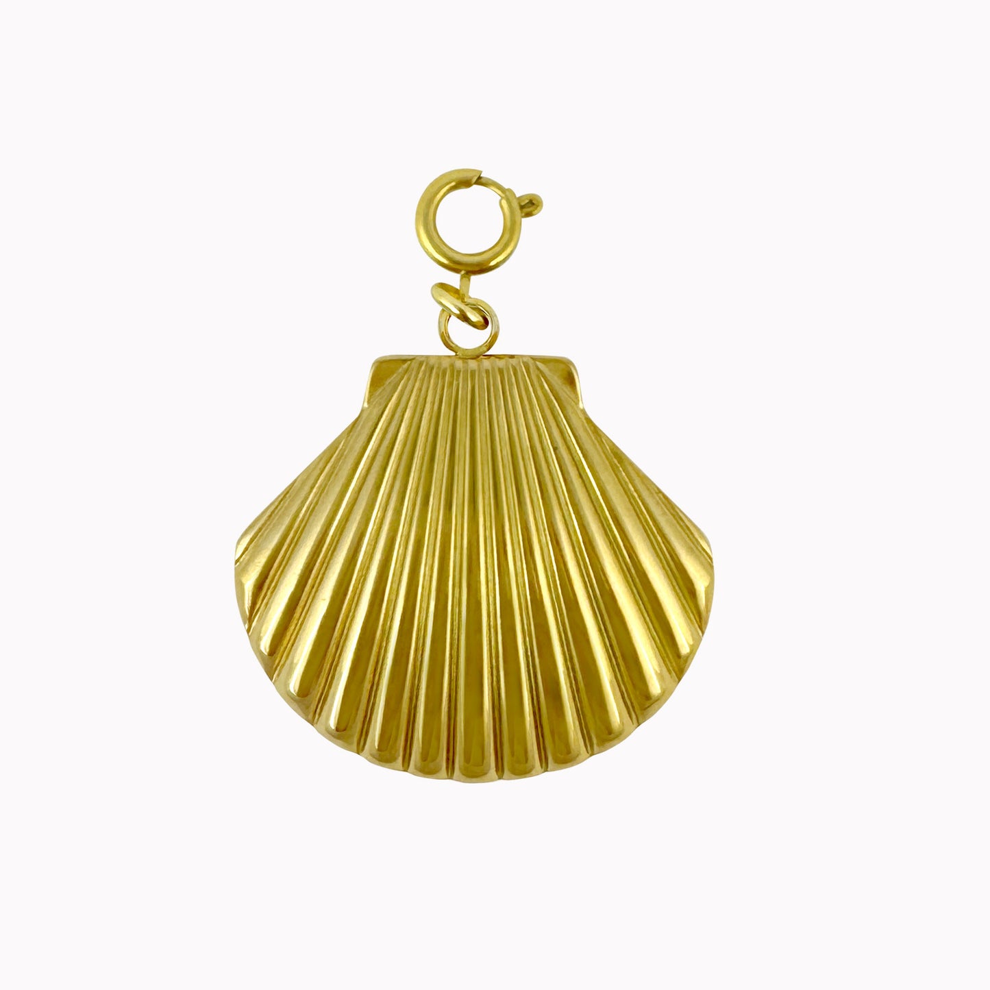 Gouden schelp bedel