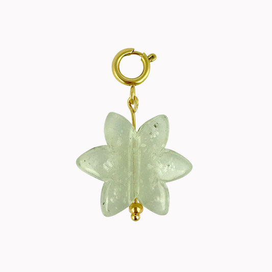 Bedel met groene bloem