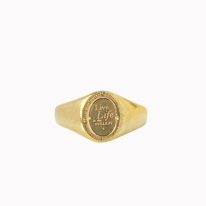 Zegelring Ovaal Goud