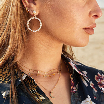 Ketting Druppeltjes Zilver