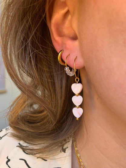 Dazzling Facet Hoops Zilver