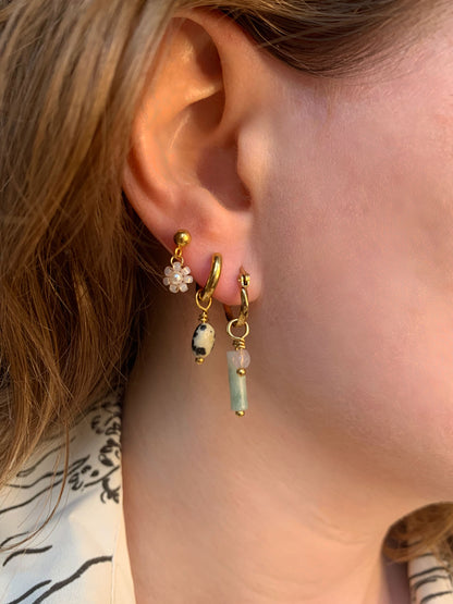 Hoops Green Marble Goud