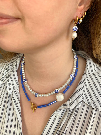 Ketting Blue Ceramic