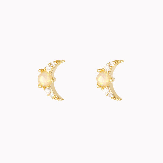 Studs Bright Moon Goud