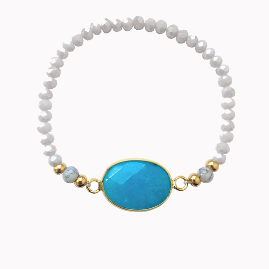 Armband Steen Aqua